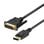 Aisens A125-0366 Cable Conversor DisplayPort a DVI 2m Negro 24K 1920x1080@60Hz