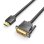 Vention ABFBF Cable Conversor DVI Macho a HDMI Macho 1m Negro