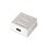 AISENS A139-0302 Roseta de Superficie RJ45 Cat.6 UTP 2 Tomas Blanco