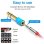 Vention VAB-S01-L Adaptador Jack 6.5 Macho a 3.5 Hembra Azul chapado en oro