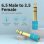 Vention VAB-S01-L Adaptador Jack 6.5 Macho a 3.5 Hembra Azul chapado en oro