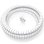 Organizador de cables en espiral AISENS A151-0917 1m diámetro 25mm blanco adaptador incluido