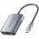 Vention ACZHB Adaptador USB-C a Dual HDMI 1.4 MST 0.15m Aluminio Gris