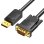 Cable Conversor Vention HBLBH DisplayPort a VGA 2m Macho/Macho Blindado Negro