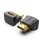 Adaptador HDMI 4K Vention AINB0 Macho-Hembra Giro 270º Chapado Oro Negro