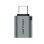 Adaptador USB C Vention CDQH0 Aluminio Gris 5Gbps Tipo-C Macho a USB A Hembra
