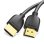 Cable HDMI Vention AAIBD 2.0 4K 0.5m Contactos Oro Ultra Fino Negro