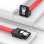 Cable SATA Vention KDDRD 0,5m Rojo Macho/Macho Transferencia 6 Gbit/s Chapado Oro