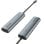 Vention TGGHB DockingStation 5 in 1 USB-C a HDMI/USB3.0*3/PD 0,15 m Alluminio grigio