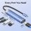 Docking Vention TGESB 3xUSB 3.0 HDMI 4K@30Hz USB-C PD 100W Aluminio Azul