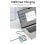 Dockingstation Vention TQDHB USB-C HDMI 4K 3xUSB 1xUSB-C PD 100W 0,15m Grau