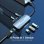 Hub USB-C 6-en-1 Vention TOFHB HDMI 4K USB3.0 PD100W Gris