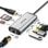 Adattatore USB-C Vention 8 in 1 HDMI 4K USB 3.0 RJ45 87W SD/TF Alluminio