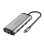 Docking USB-C Vention THAHB 4K HDMI 3xUSB 87W PD RJ45 Lector Tarjetas Audio Gris