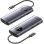 Docking USB-C Vention TQVHB 2xHDMI 3xUSB RJ45 SD/TF PD 100W Gris