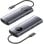 Docking USB-C Vention TQVHB 2xHDMI 3xUSB RJ45 SD/TF USB-C PD 100W Grau