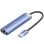 Hub USB Vention TGFSB 3xUSB 3.0/RJ45/USB-C PD Aleación Aluminio 5Gbps