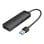 Vention CHHLBD USB-Hub, 4 USB 3.0-Anschlüsse, MicroUSB PD, 50 cm, Schwarz