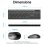Tastiera Vention KTD a membrana wireless 2.4GHz nera combo con mouse