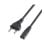 Cable alimentación AISENS A132-0173 1.5m CEE7/16 C7 1500W cobre AWG18 negro