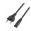 Cable alimentación AISENS A132-0173 1.5m CEE7/16 C7 1500W cobre AWG18 negro