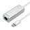 Adaptador AISENS A109-0341 USB-C a RJ45 1000Mbps Gigabit Plata 15cm