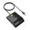 Lector DNI AISENS ASCR-SN06-BK USB 2.0 1m Negro Plug & Play Multiplataforma