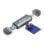 Lector de Tarjetas AISENS ASCR-2AC08-GR USB 3.2 Gen 1 USB-A USB-C SD microSD MMC Gris