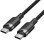 Cable USB 2.0 Vention TRDBF Tipo-C a Tipo-C 1m 60W 480Mbps Negro