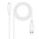 Câble USB Nanocable 10.01.2101-W Type-C vers USB-A 1 m Blanc charge 3 A 480 Mbps