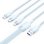 Cable USB Vention CTPLG 3 en 1 1.5m Azul USB-A/USB-C/Lightning/MicroUSB