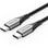 Cable USB-C Vention TADHF 1m 60W 480Mbps Nylon Gris C-Macho a C-Macho