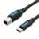 Vention CQUBH 2.0 USB-C-Kabel Typ-B-Stecker auf Typ-C-Stecker, 2 m, 480 Mbit/s, geschirmt
