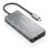 AISENS DUA9-0104 Dock USB-C 9 em 1 2xHDMI 1xRJ45 2xUSB3.0 100W SD MicroSD Cinza 15cm