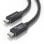 Cable USB AISENS A156-0867 USB4 Gen3x2 40Gbps 240W 8K 1m Gris E-Marker