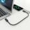 Cable USB AISENS A156-0867 USB4 Gen3x2 40Gbps 240W 8K 1m Gris E-Marker