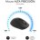 Ratón SUBBLIM inalámbrico Dual 1600 DPI Silent Click Battery Black