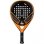 Pala Pádel VIBOR-A Mortal Carbon 3.0 Carbono 3K Núcleo Suave Naranja Negra Talla 351