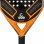 Pala Pádel VIBOR-A Mortal Carbon 3.0 Carbono 3K Núcleo Suave Naranja Negra Talla 351