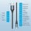 Vention USB-Kabel COMBF USB 2.0 A-Mini B 1 m 480 Mbit/s 10 W Schwarz