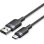 Cable USB Vention CTNBH USB 2.0 Tipo-C a USB-A 60W 2m 480Mbps Negro