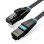 Cable de red Vention IBJBF Cat.6A 1m UTP OFC 32AWG Negro