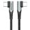Cable USB-C VENTION TANHD Codo 90° 100W 5A 480Mbps 50cm Gris