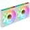 Mars Gaming MF-3DPROX2R Kit 2x Ventiladores ARGB 120mm Aspas Invertidas PWM FDB Blanco