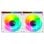 Mars Gaming MF-3DPROX2R Kit 2x Ventiladores ARGB 120mm Aspas Invertidas PWM FDB Blanco