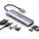Hub Ugreen CM511 20956A USB-C HDMI 4K 3x USB-A 3.0 Lector SD/TF Prateado