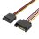 Cable de alimentación Vention KDABY SATA 15Pin macho-hembra 30cm cobre estañado