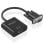Cable Conversor AISENS A115-0873 VGA HDMI Audio Jack MicroUSB 20cm Negro