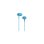 Auriculares Sunstech Pops com cabo jack 3,5 mm, microfone integrado, intra-auriculares, azul