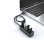 Hub VENTION 4 puertos 480 Mbps modelo VAS-J43-B015 15cm USB 2.0 ABS